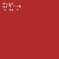 #B22B2B - Tall Poppy Color Image